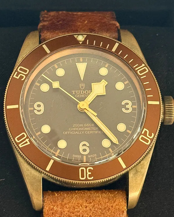 2018 Tudor Black Bay Bronze 43MM Brown Dial Leather Strap (79250BM)