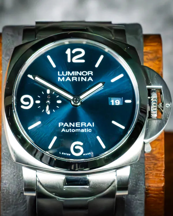 2021 Panerai Luminor Marina Specchio Blu 44MM Blue Dial Steel Bracelet (PAM01316)