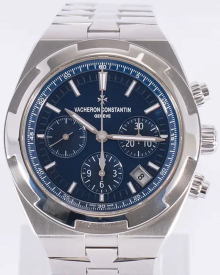 2018 Vacheron Constantin Overseas Chronograph 42.5MM Blue Dial Steel Bracelet (5500V/110A-B148)