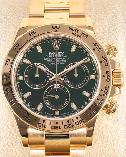 2022 Rolex Cosmograph Daytona "John Mayer" 40MM Green Dial Yellow Gold Oyster Bracelet (116508)