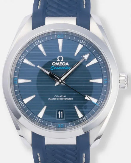 2024 Omega Seamaster Aqua Terra 150M 41MM Blue Dial Rubber Strap (220.12.41.21.03.001)