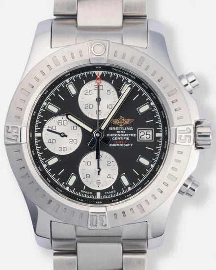 Breitling Colt Chronograph 44MM Black Dial Steel Bracelet (A1338811/BD83)