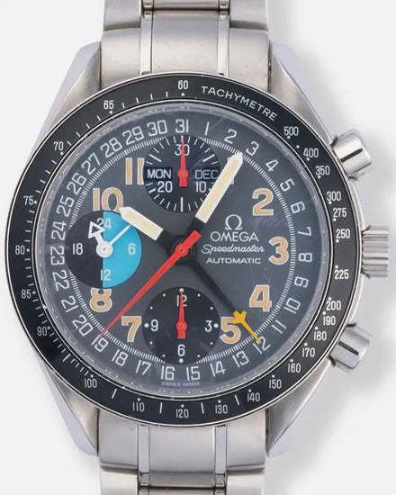 Omega Speedmaster Day Date 39MM Grey Dial Steel Bracelet (3520.53)