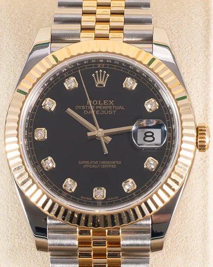 2017 Rolex Datejust 41MM Black Dial Two-Tone Jubilee Bracelet (126333)