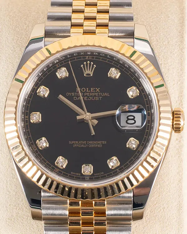 2017 Rolex Datejust 41MM Black Dial Two-Tone Jubilee Bracelet (126333)