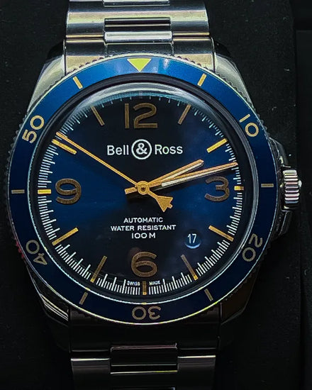 2023 Bell & Ross BR V2 Aéronavale 41MM Blue Dial Steel Bracelet (BRV292-BU-G-ST/SST)
