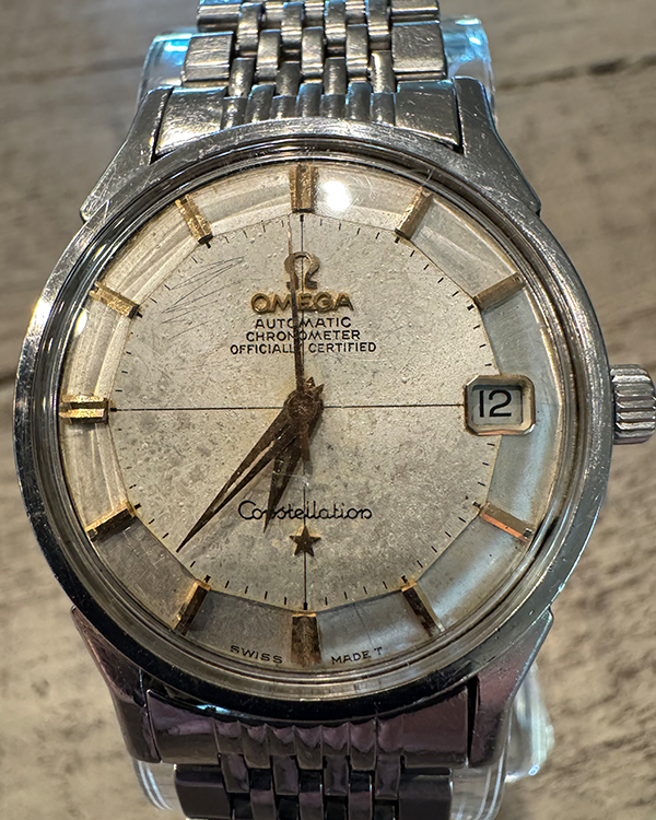 Omega Constellation 34MM Silver "Pie Pan" Dial "Beads of Rice" Steel Bracelet (168.005)