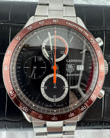 Tag Heuer Carrera Calibre 16 41MM Brown Dial Steel Bracelet (CV2013-3)