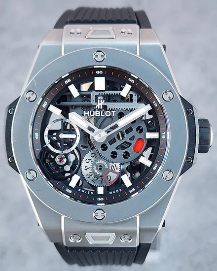 2017 Hublot Big Bang Meca-10 45MM Skeleton Dial Rubber Strap (414.NI.1123.RX)