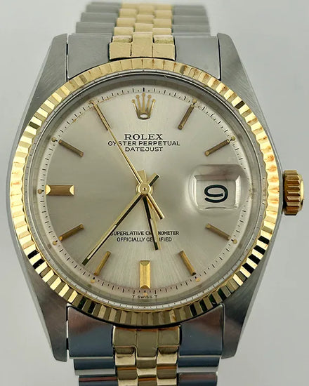 Rolex Datejust 36MM Silver Dial Two-Tone Jubilee Bracelet (1601)