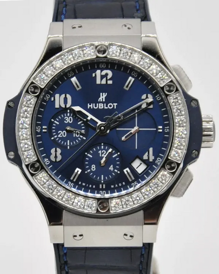 2018 Hublot Big Bang 41MM Blue Dial Leather Strap (341.SX.7170.LR.1204)