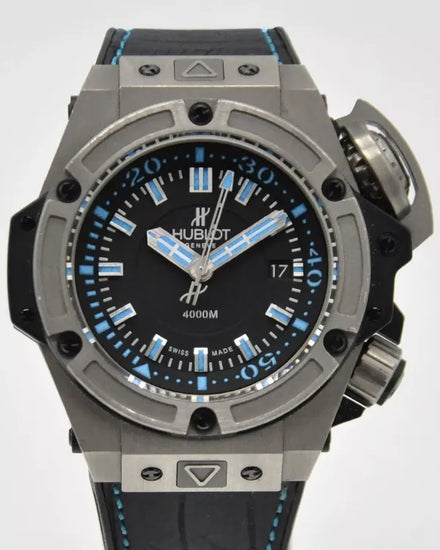 Hublot King Power Barbados Caribbean Edition L.E. 48MM Black Dial Leather Strap (731.NX.1170.GR.CBA12)