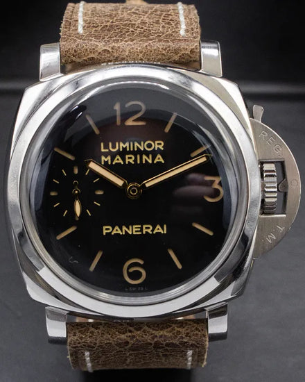 Panerai Luminor Marina 1950 3 Days 47MM Black Dial Leather Strap (PAM00422)
