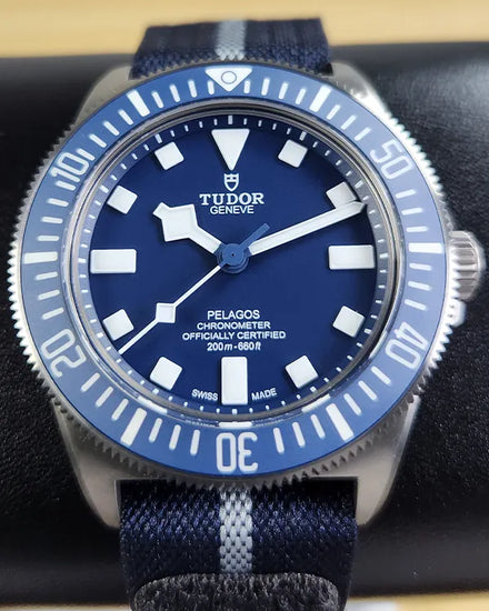 No Reserve - 2024 Tudor Pelagos FXD 42MM Blue Dial Textile Strap (25707B/24)