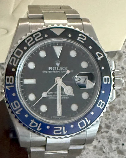 2014 Rolex GMT-Master II "Batman" 40MM Black Dial Oyster Bracelet (116710BLNR)