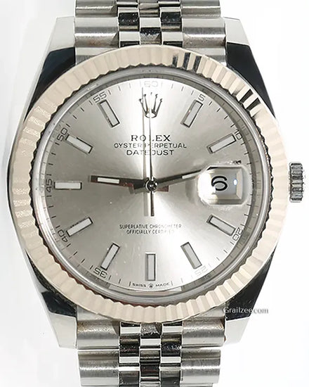 Rolex Datejust 41MM Silver Dial Jubilee Bracelet (126334)