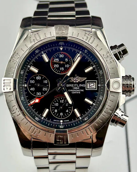 2018 Breitling Avenger II 43MM Black Dial Steel Bracelet (A1338111/BC32)