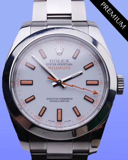 2016 Rolex Milgauss 40MM White Dial Oyster Bracelet (116400)