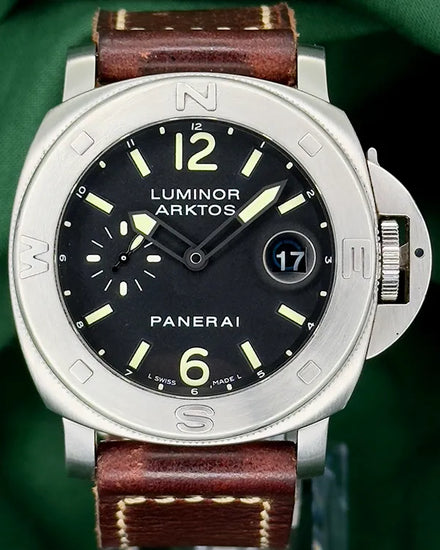 2005 Panerai Luminor Arktos L.E. 44MM Black Dial Leather Strap (PAM00092)