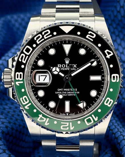 2024 Rolex GMT-Master II "Sprite" 40MM Black Dial Oyster Bracelet (126720VTNR)