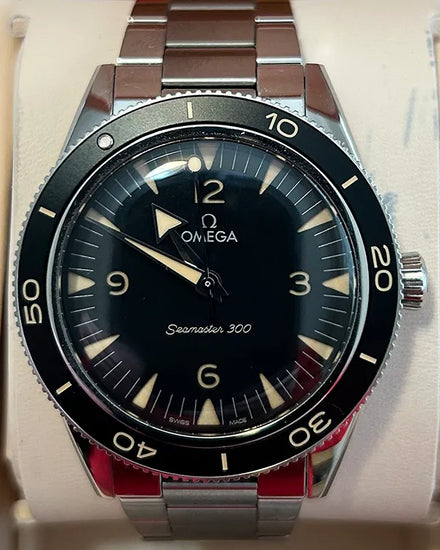2022 Omega Seamaster 300 41MM Black Dial Steel Bracelet (234.30.41.21.01.001)