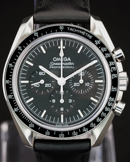 Omega Speedmaster Professional Moonwatch 42MM Black Dial Leather Strap (310.32.42.50.01.002)