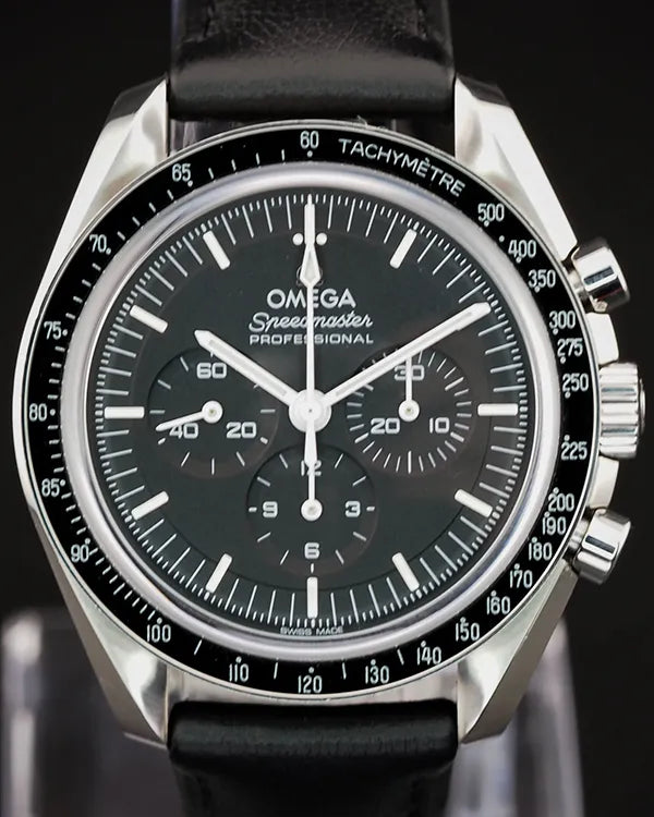 Omega Speedmaster Professional Moonwatch 42MM Black Dial Leather Strap (310.32.42.50.01.002)