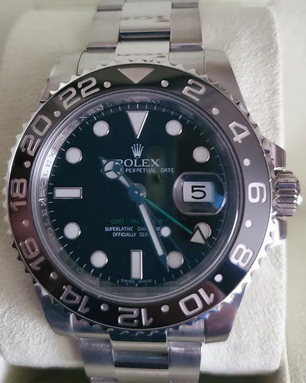 2011 Rolex GMT-Master II 40MM Black Dial Oyster Bracelet (116710)