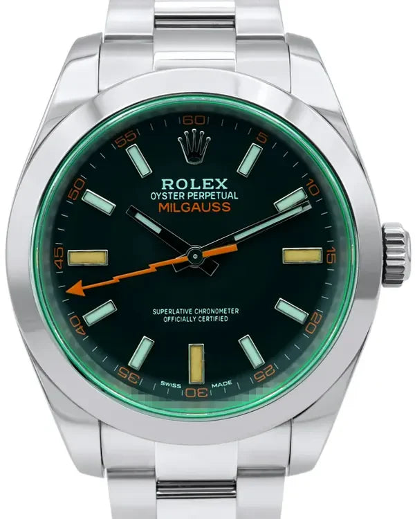 2022 Rolex Milgauss 40MM Black Dial Oyster Bracelet (116400GV)