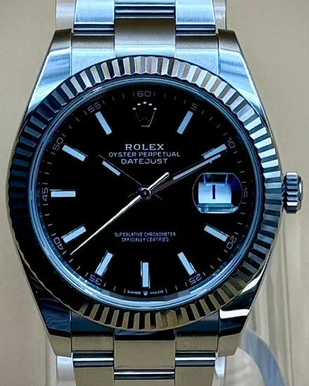 2023 Rolex Datejust 41MM Black Dial Oyster Bracelet (126334)