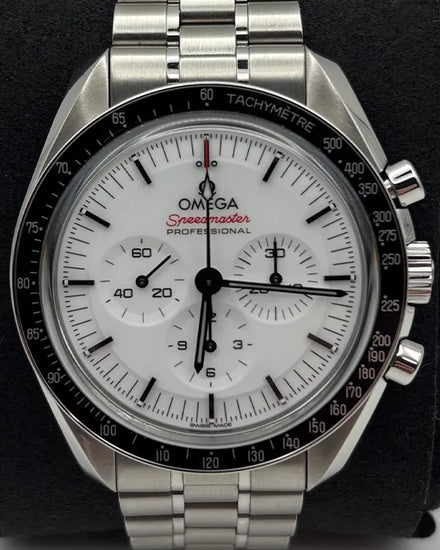2024 Omega Speedmaster Professional Moonwatch 42MM White Dial Steel Bracelet (310.30.42.50.04.001)
