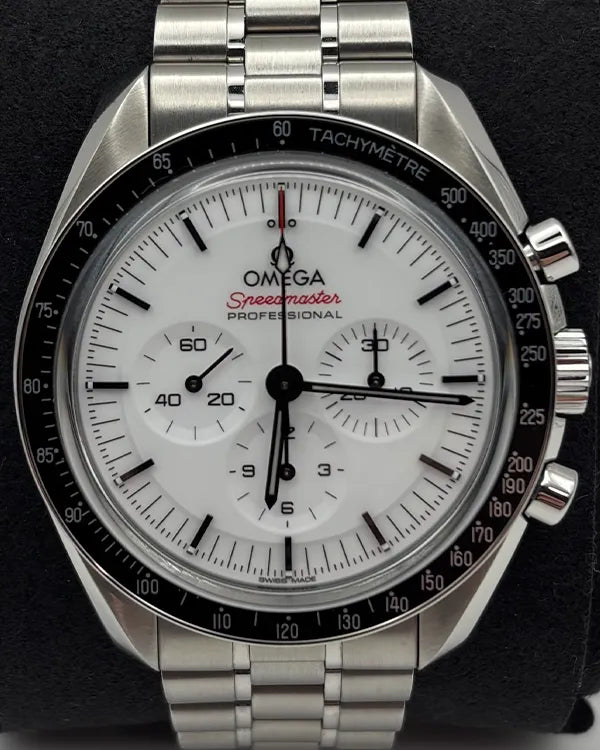 (Thurs night) 2024 Omega Speedmaster Professional Moonwatch 42MM White Dial Steel Bracelet (310.30.42.50.04.001)