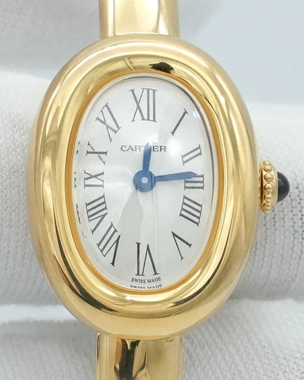 2025 Cartier Baignoire 18.7MM Quartz Silver Dial Yellow Gold Bracelet (WGBA0045)