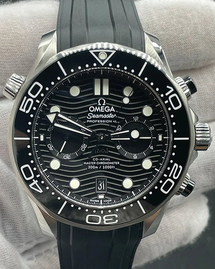 Omega Seamaster Diver 300M 44MM Black Dial Rubber Strap (210.30.44.51.01.001)