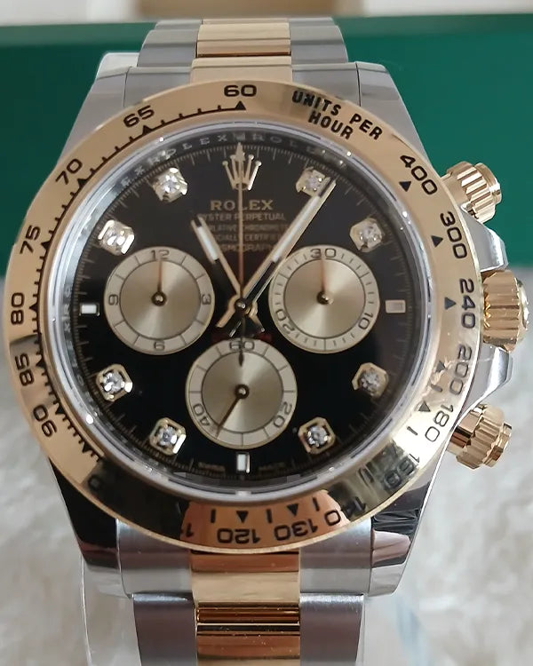 Rolex Cosmograph Daytona 40MM Black Dial Two-Tone Oyster Bracelet (126503)