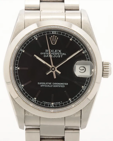 Rolex Datejust 31MM Black Dial Oyster Bracelet (68240)