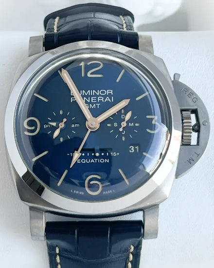 2017 Panerai Luminor 1950 Equation of Time L.E. 47MM Blue Dial Leather Strap (PAM00670)