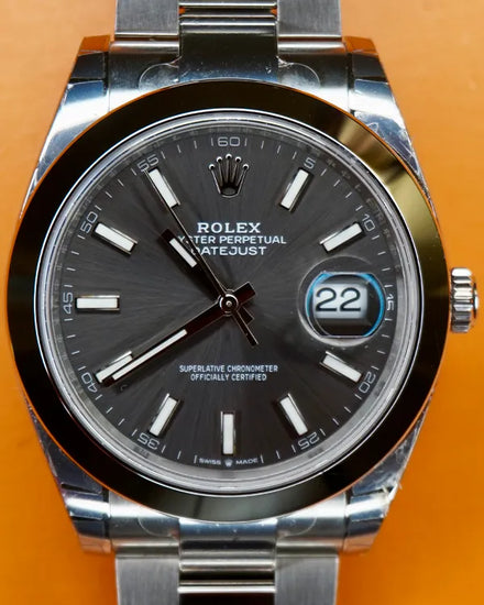 2024 Rolex Datejust 41MM Grey Dial Oyster Bracelet (126300)