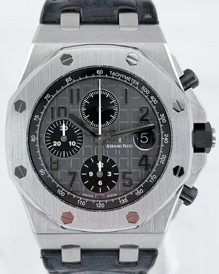 2014 Audemars Piguet Royal Oak Offshore Chronograph "Elephant" 42MM Grey Dial Elephant Leather Strap (26470ST.OO.A104CR.01)