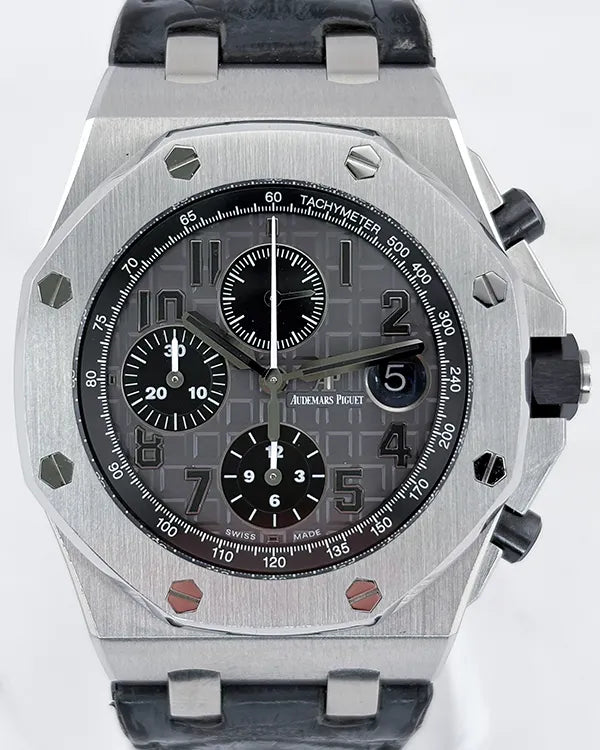 2014 Audemars Piguet Royal Oak Offshore Chronograph "Elephant" 42MM Grey Dial Elephant Leather Strap (26470ST.OO.A104CR.01)