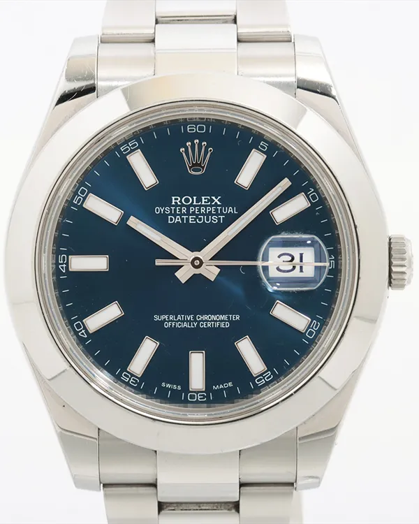 Rolex Oyster Perpetual 41MM Blue Dial Oyster Bracelet (124300)