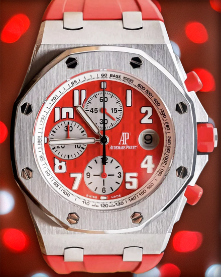 2011 Audemars Piguet Royal Oak Offshore "Rhone-Fusterie" L.E. 42MM Red Dial Rubber Strap (26108ST.OO.D066CR.01)