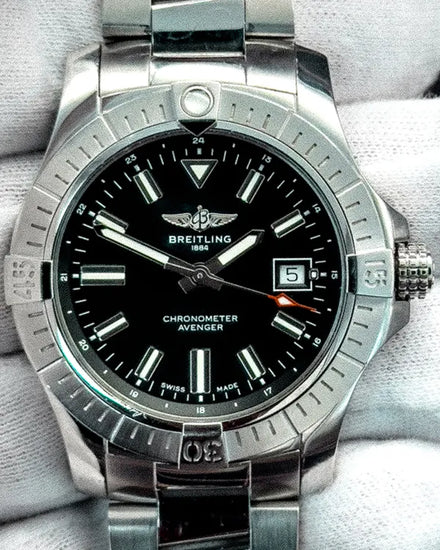 2021 Breitling Avenger 43MM Black Dial Steel Bracelet (A17318)