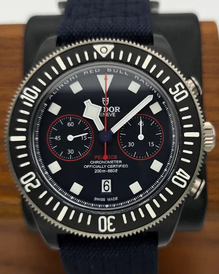 2023 Tudor Pelagos FXD Chrono "Alinghi Red Bull Racing" 43MM Blue Dial Textile Strap (25807KN)