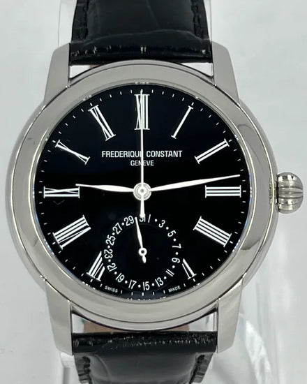 Frederique Constant Classics 42MM Black Dial Leather Strap (FC-710X4H4/5/6)
