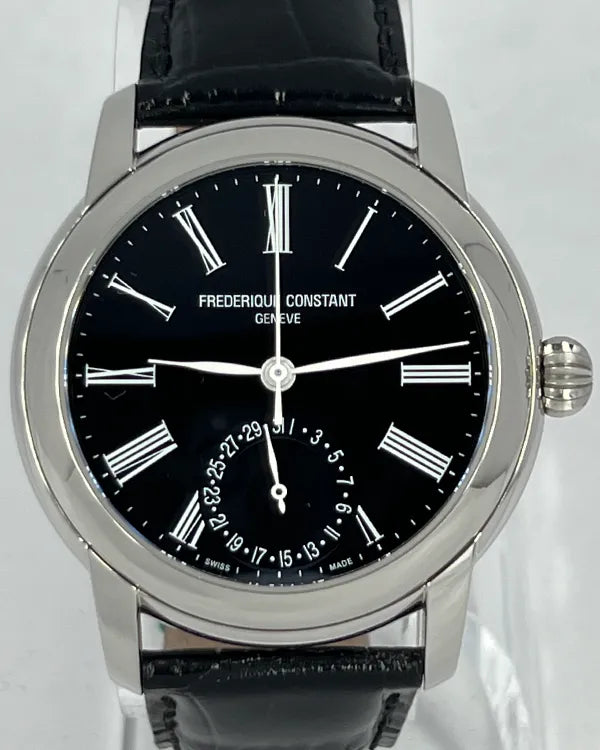 Frederique Constant Classics 42MM Black Dial Leather Strap (FC-710X4H4/5/6)