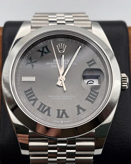2024 Rolex Datejust "Wimbledon" 41MM Slate Dial Jubilee Bracelet (126300)