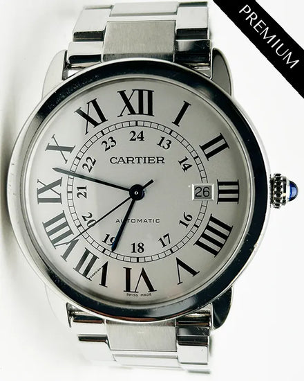 Cartier Ronde De Cartier 42MM White Dial Steel Bracelet (3517)
