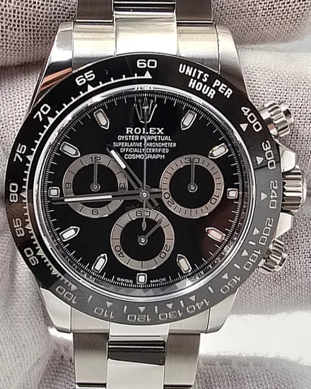 2022 Rolex Cosmograph Daytona 40MM Black Dial Oyster Bracelet (116500LN)