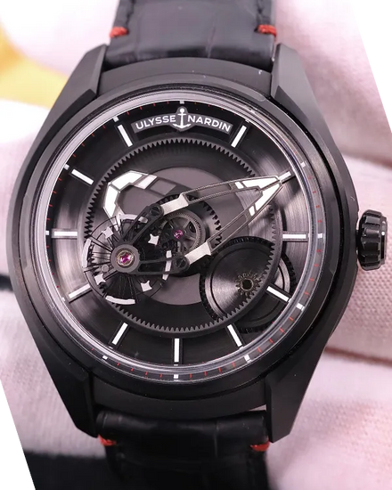 2024 Ulysse Nardin Freak X 43MM Black Dial Leather Strap (2303-270/Black)